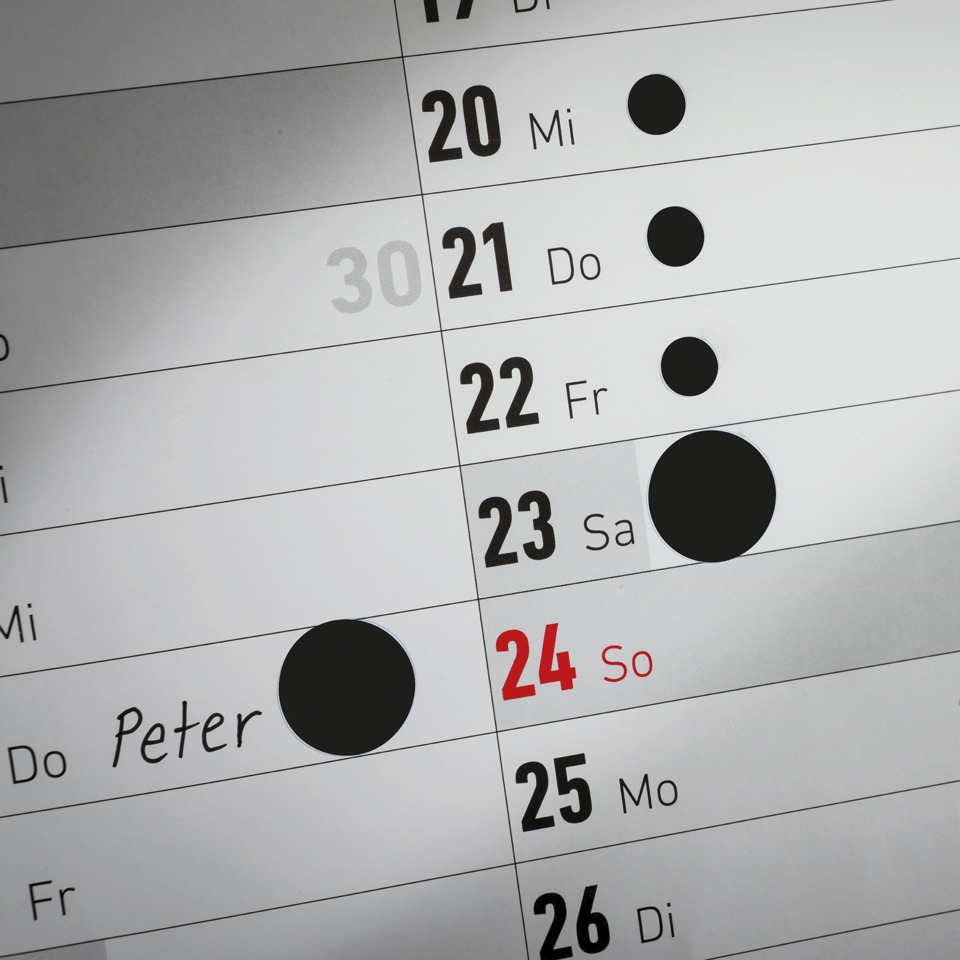 kalender, datum, Monatskalender, Wochendarstellung, schwarze Punkte, Kalender, Datum, Tage, Punkte, Peter