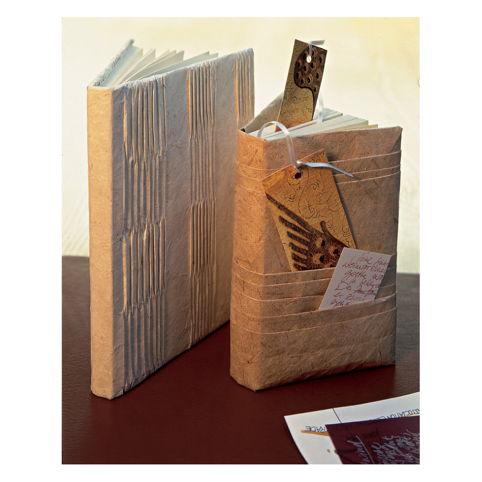 Notizbuch, Kartenhalter, Papierkunst, braun, Schenkung