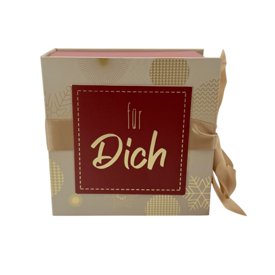 Box, Gift, Patterned box, Ribbon, Pink interior
