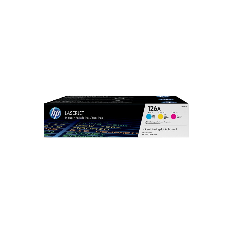 laserjet, tinte, kartusche, HP, dreier-pack, Drucker, Tintenpatrone, LasertJet, HP, Tintenpatrone 126A