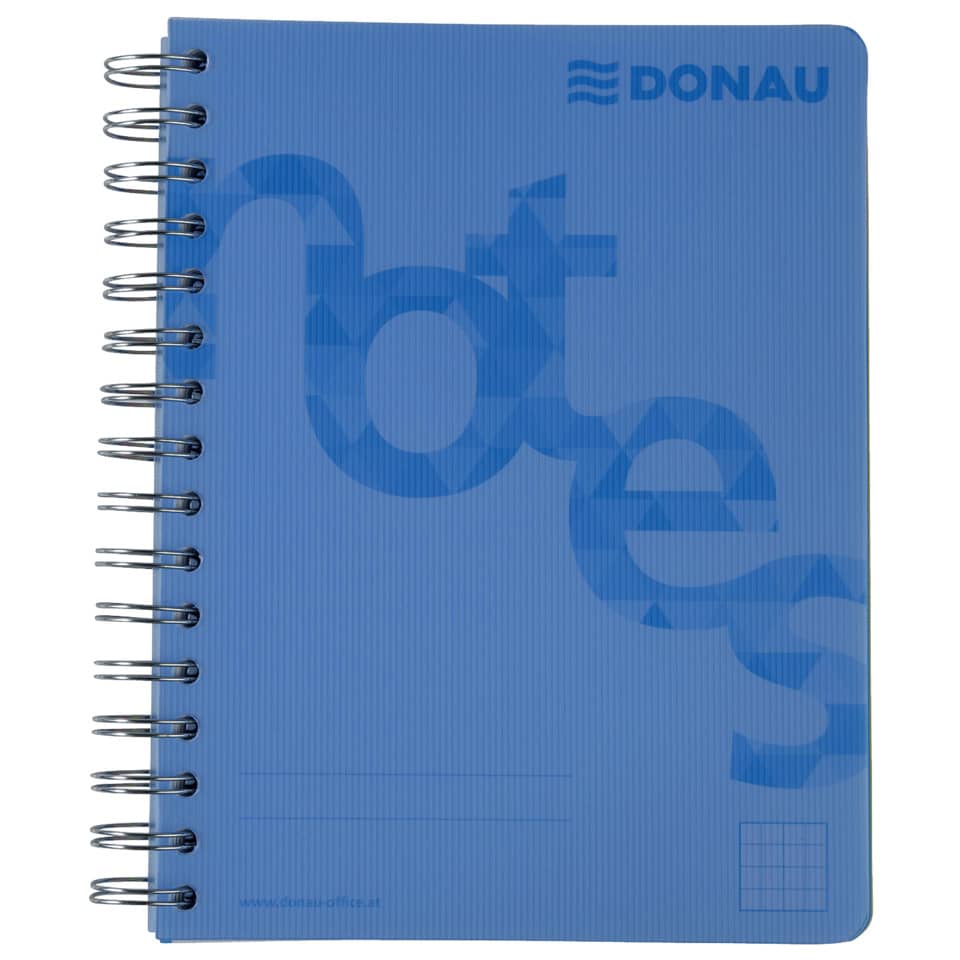 notebook, spiral-bound, blue, pocket notebook, Donau brand?