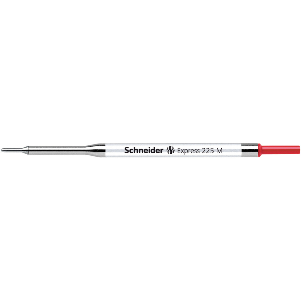 Präzisionsschraubendreher, Kopfform flach, Metall, roter Griff, Schneider Express 225 M