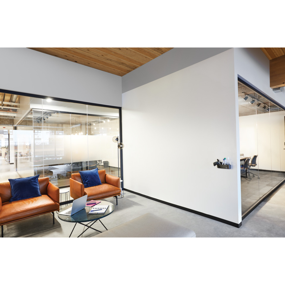 office, lounge, sofa, orange, blue