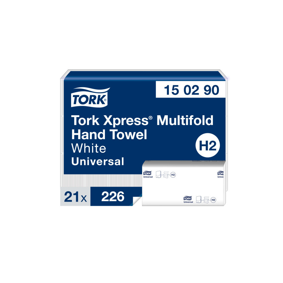 Handtuch, Multifold, White, Universell, Tork
