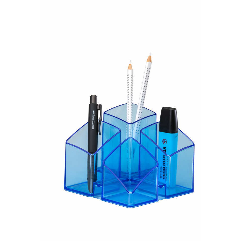 Schreibtisch-Organisator, Stifthalter, Blau, Bleistift, Marker