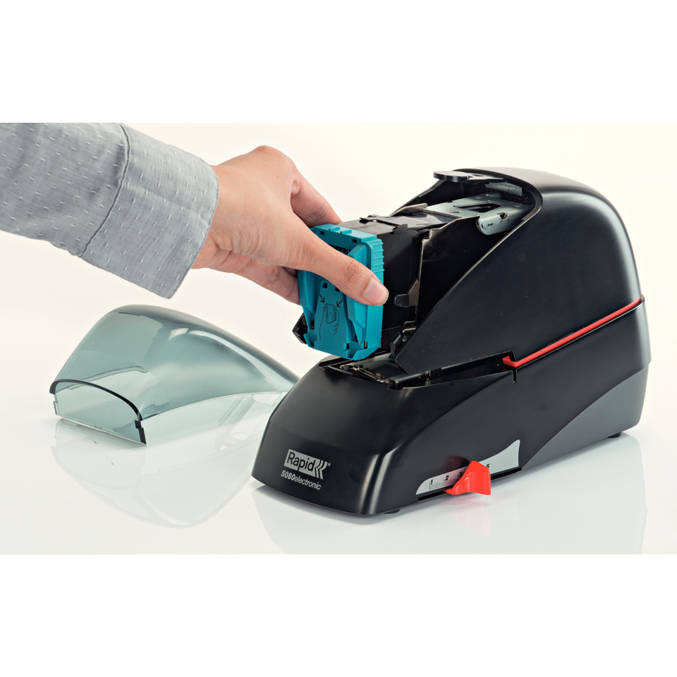 Klebeetikettentoner, Kasseneinheit, Schneideinheit, Heißkleber, Kassentape