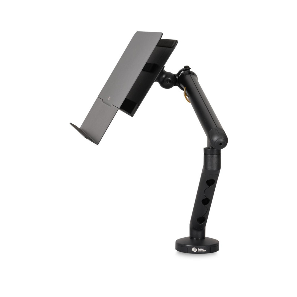 Tablet-Halter, Monitor-Halter, verstellbarer Arm, schwarz, Tischhalterung