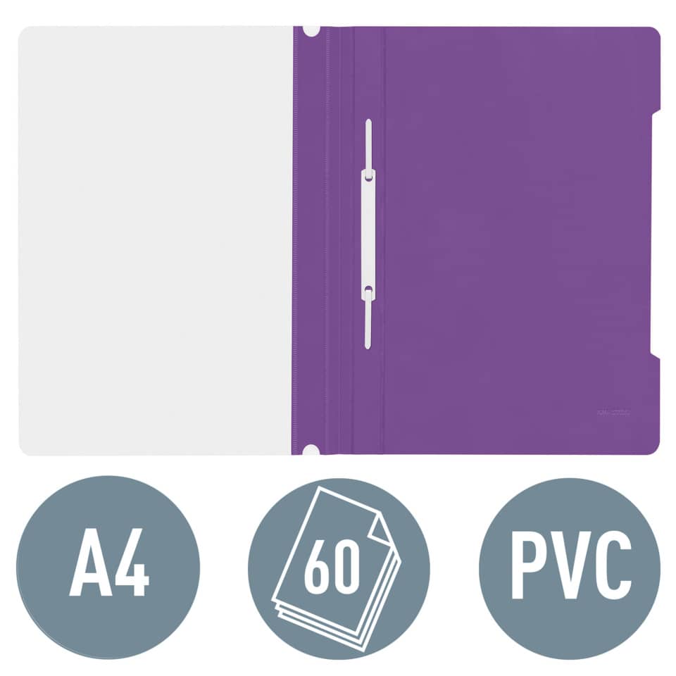 A4, PVC, Ordner, lila, Hefter