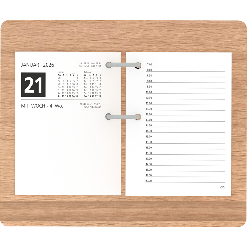 Kalender, Notizbuch, Ringbuch, Pappe, Holzunterlage