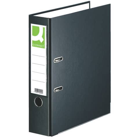Ordner, A4, 80mm, PP, schwarz Q-CONNECT KF18728