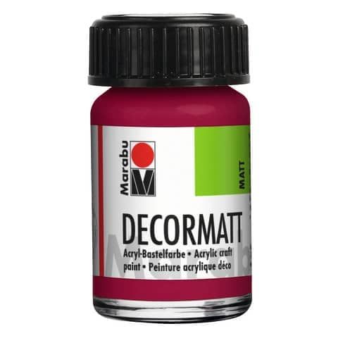 Decormatt Acryl, 15ml, granatrot MARABU 14010 039 004