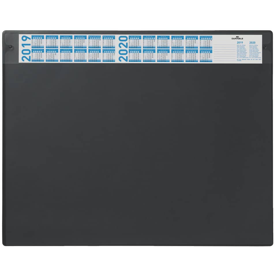 Schreibunterlage, m.austauschbarer Abdeckung, PVC, 650x520mm, schwarz DURABLE 720501