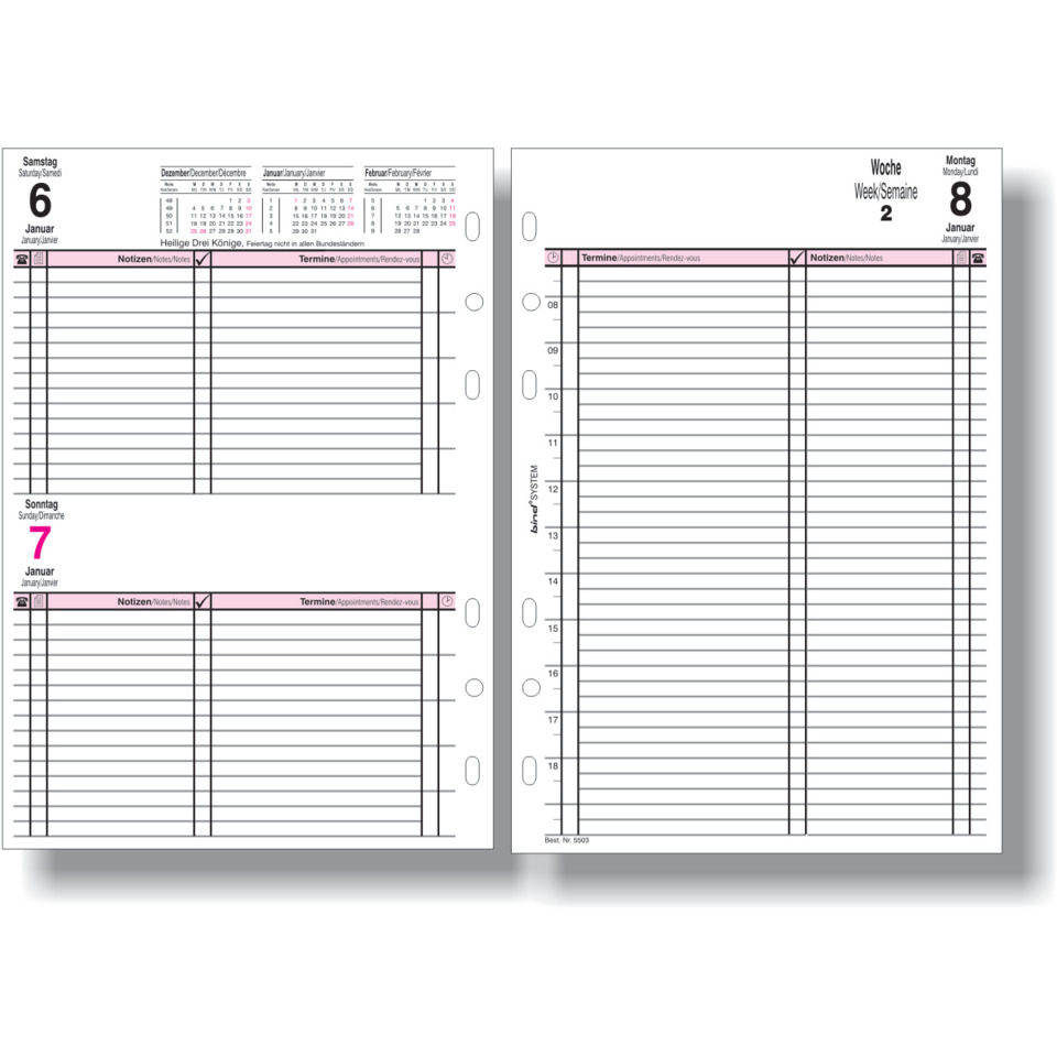 Kalender, Planer, Woche, Notizen, Termine