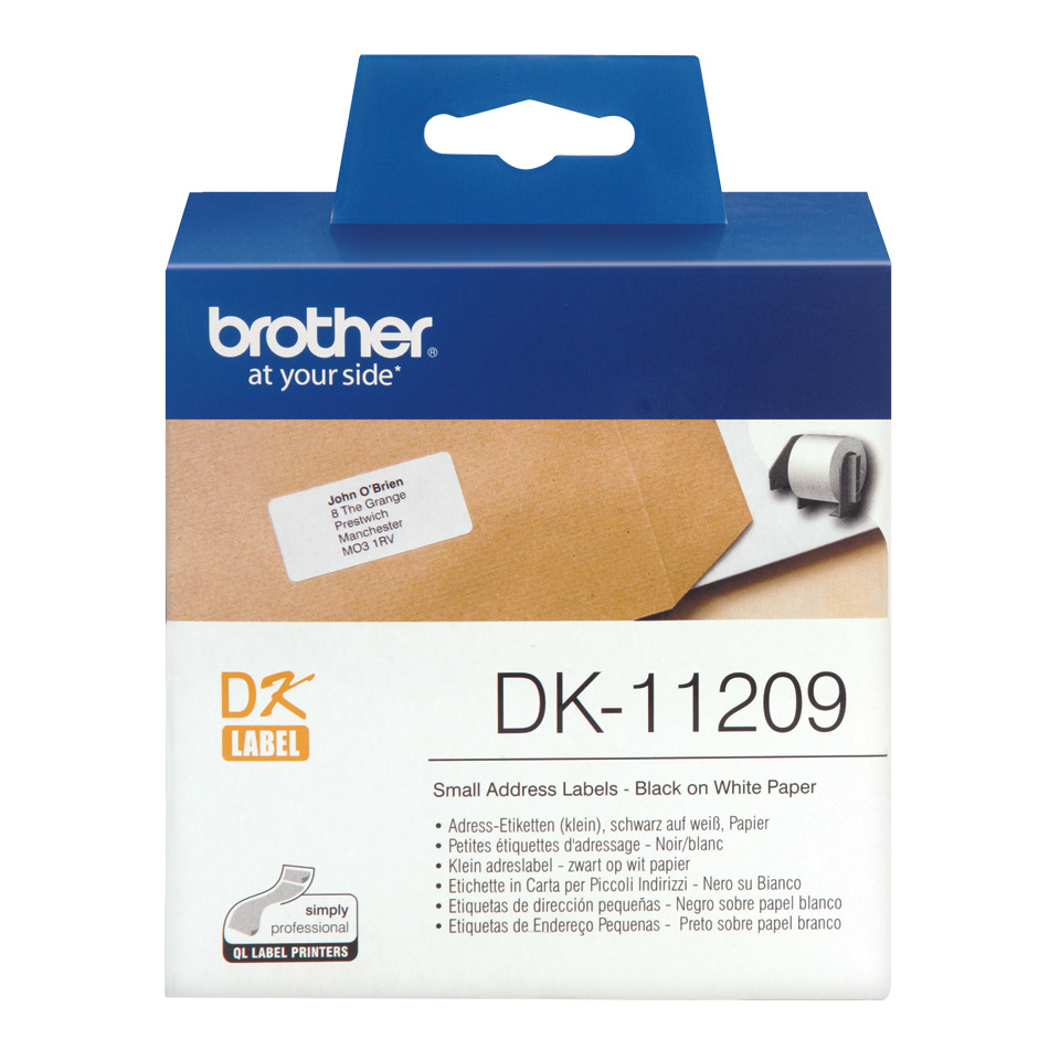 Brochure, DK-1209, Label, Adresse Etiketten, Weißes Papier