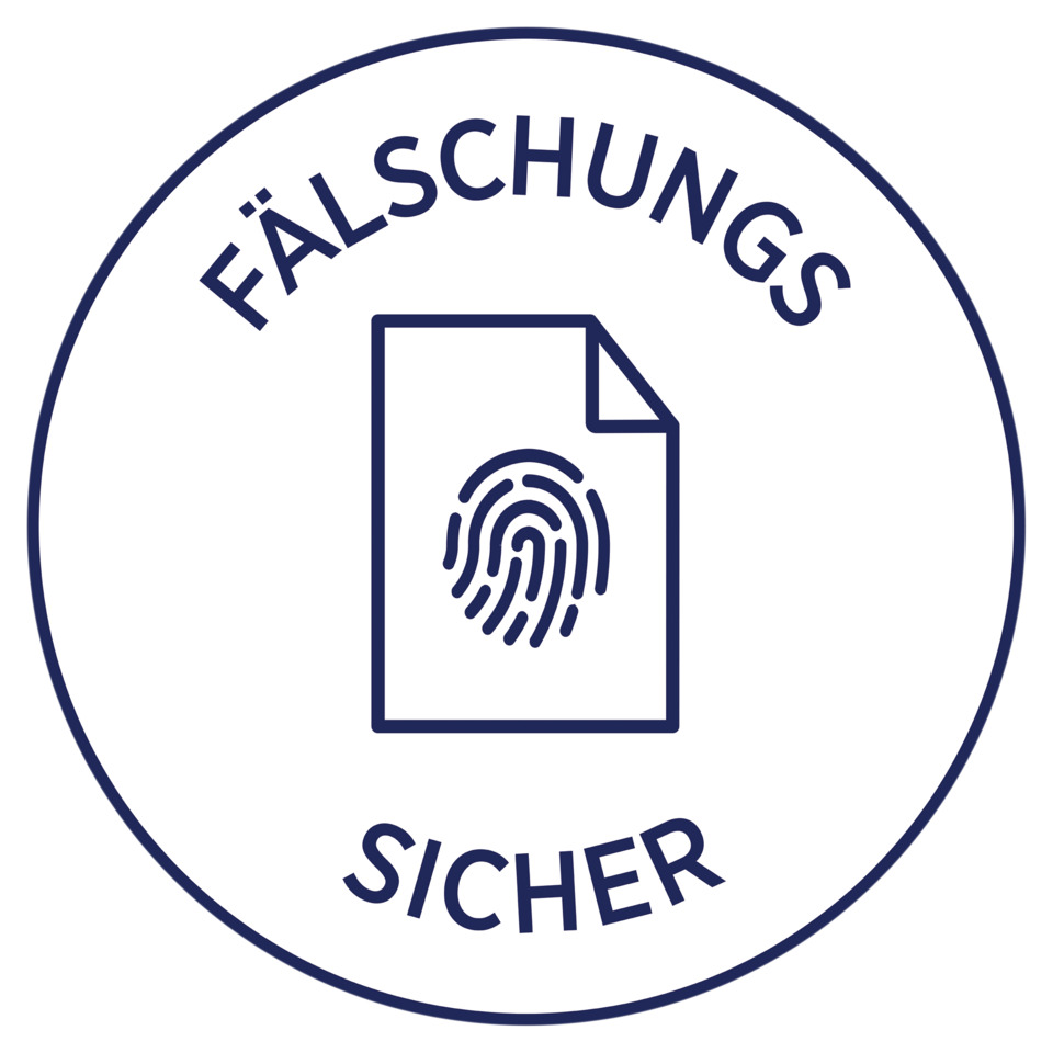 falsches Dokument, Fingerabdruck, Identitätsbetrug, Zertifikat, Dokumentenschutz