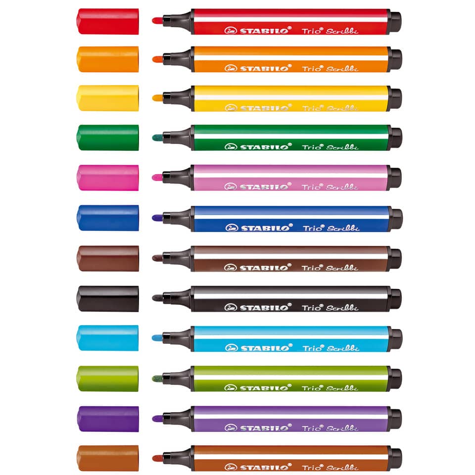 Marker, Stabilo, Filzstifte, Marker-Set, Farbmarker