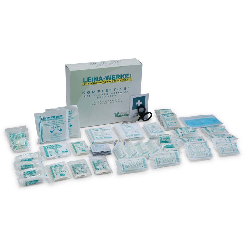 erste hilfe set, notfallset, verbandmaterial, medizinisch, komplettset
