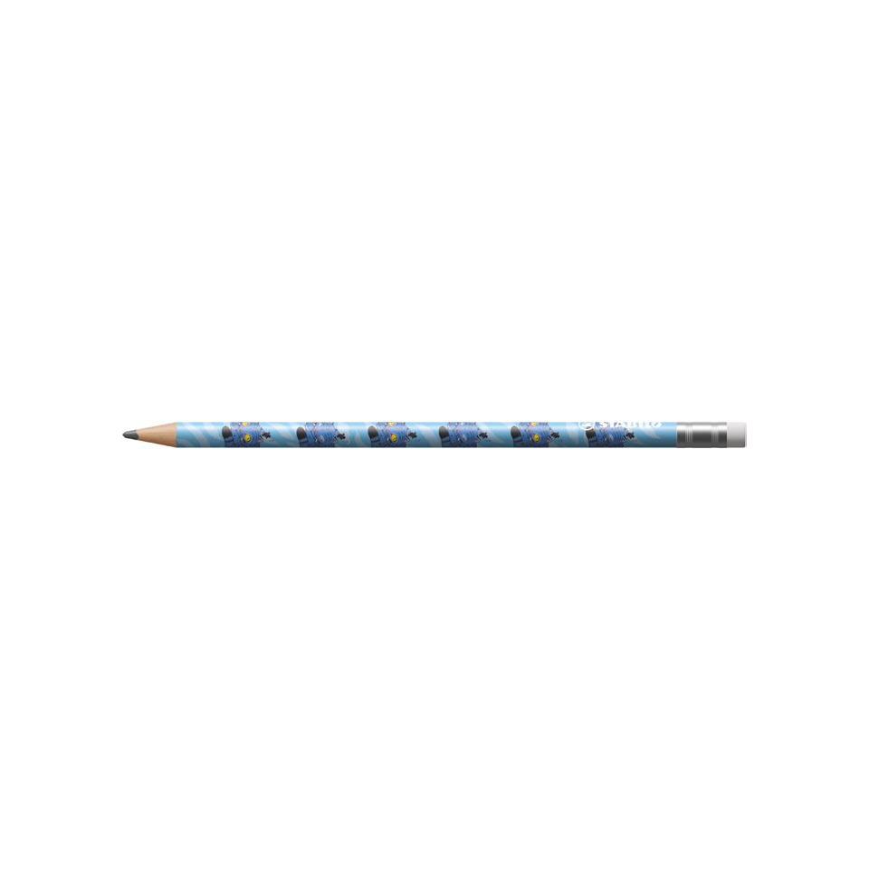 Bleistift, Holzbleistift, HB, blau, Motivdruck