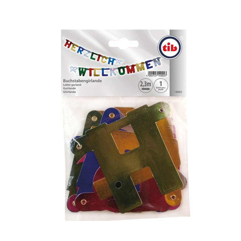Lichterbogen, Buchstaben, Girlande, Metallplättchen, Dekoration