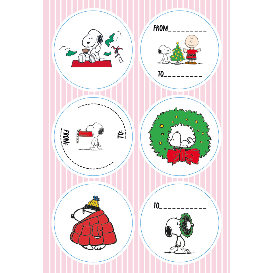 Peanuts, Snoopy, Cartoon, Geschenkanhänger, Winterdeko