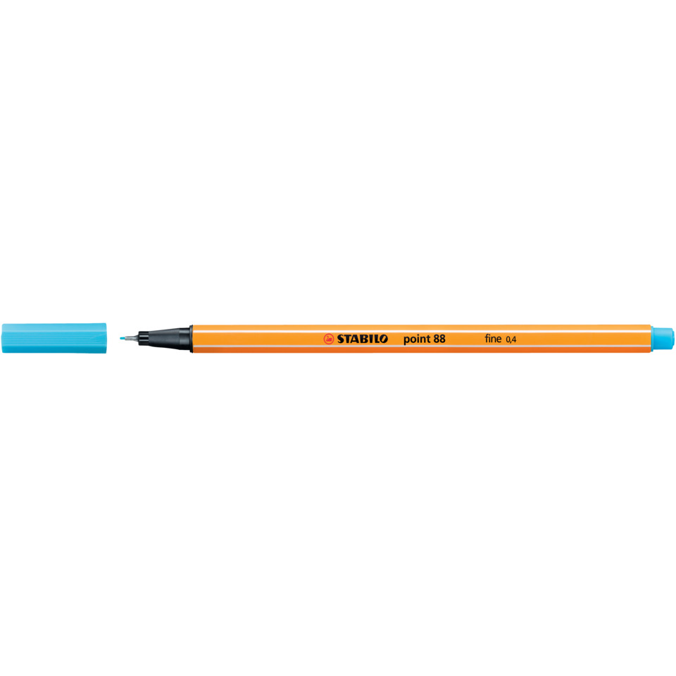 Marker, Fineliner, Orange, Stabilo, Kappe