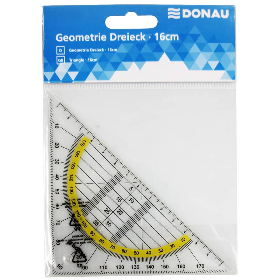 Geometrie Dreieck, Lineal, Protraktor, Schulset, Geometriewerkzeug
