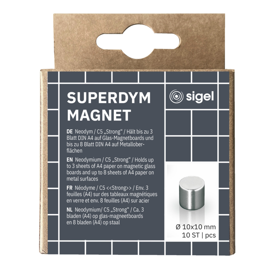 Magnet, Neodym, Zylinder, Ø10x10mm, Packung