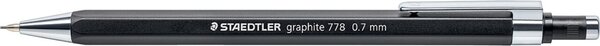 Druckbleistift, graphite 0,7 mm, schwarz