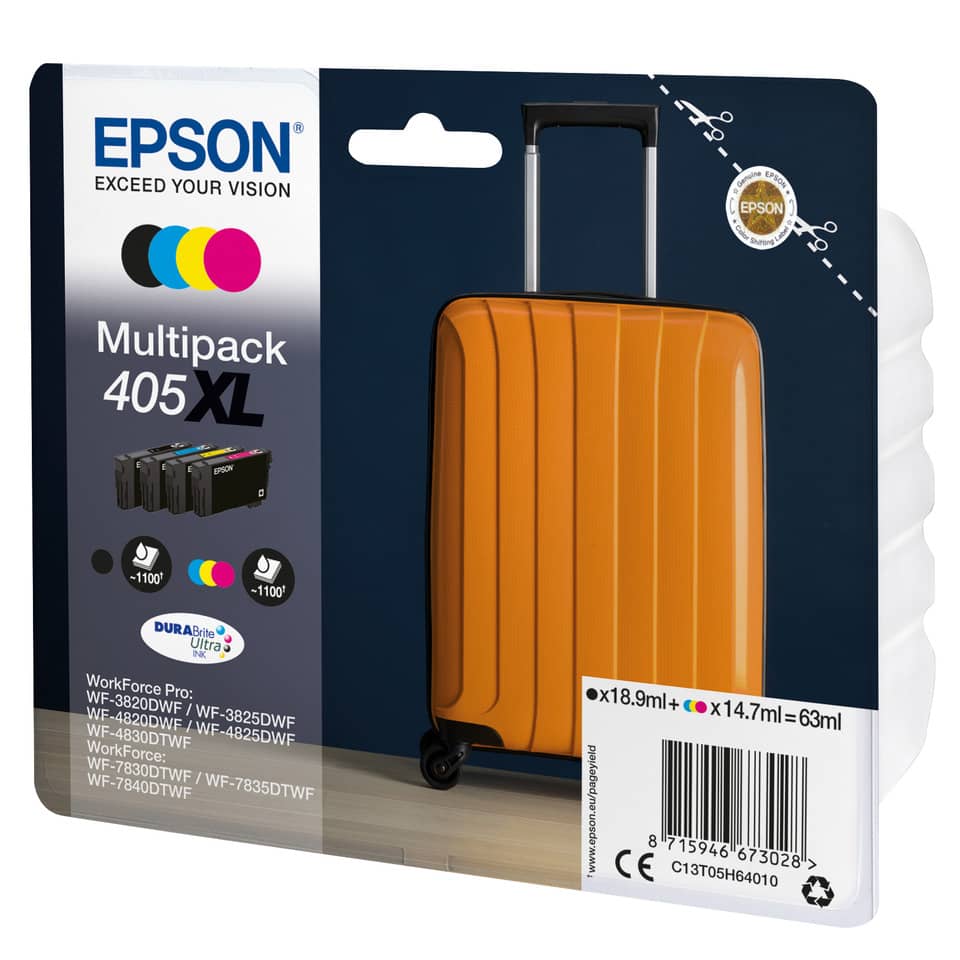 Reisetasche, Koffer, Orange, Hardcase, Multupack 405XL