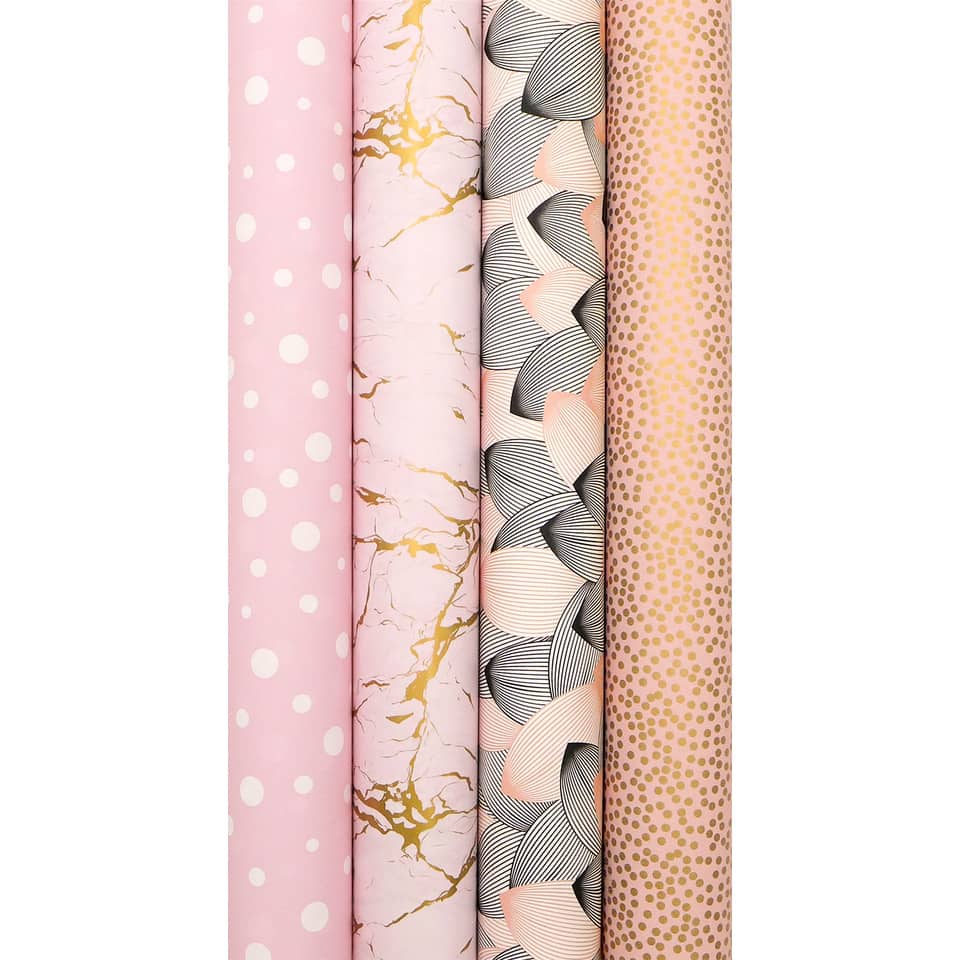 Pillow, Stoffrolle, Druckmuster, rosa, geometrisch