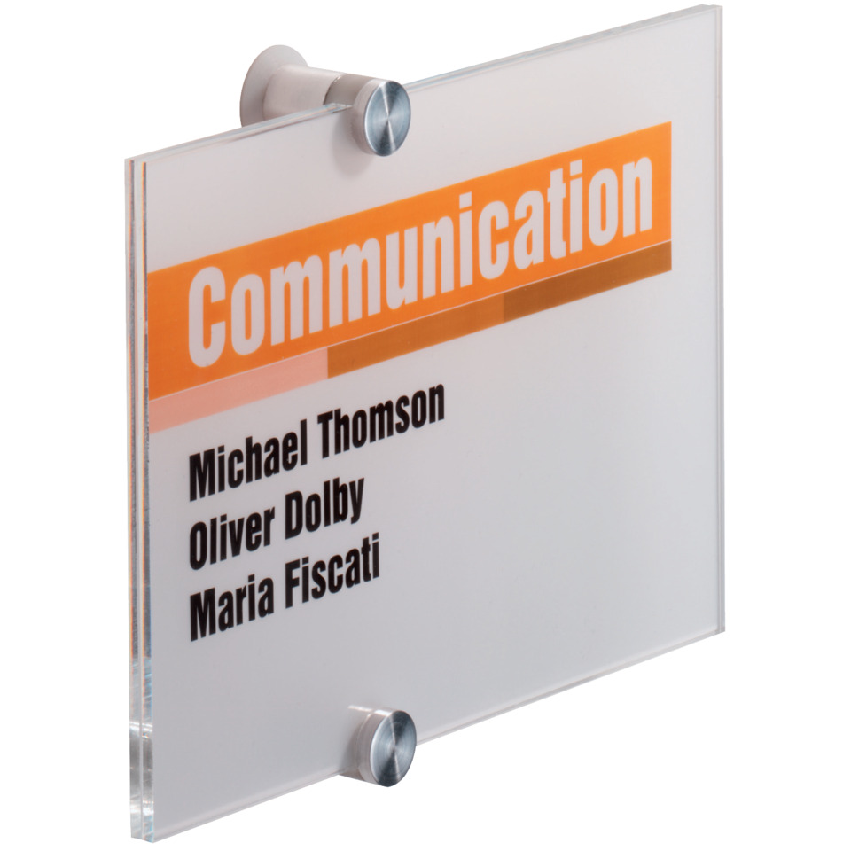 Kommunikation, Plakatschilder, Name, Namensschild, Glasplatte