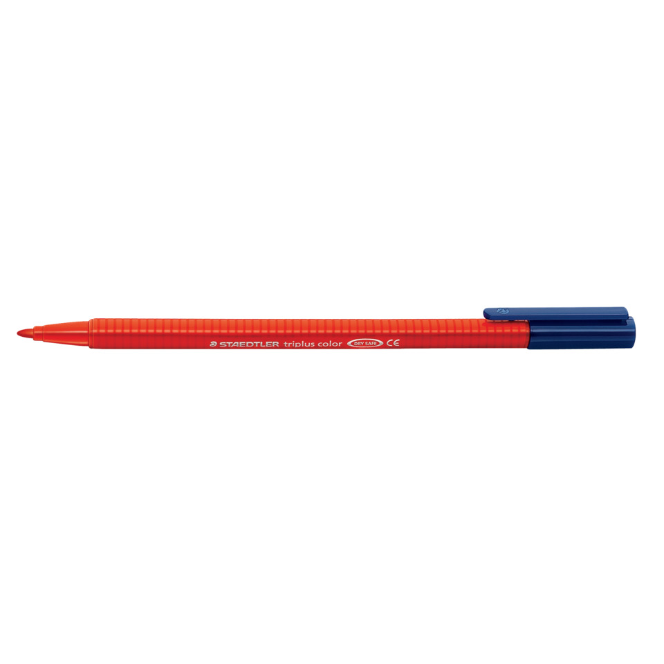 Stift, Marker, Filzstift, Dual-Tipp, Orange/Blau