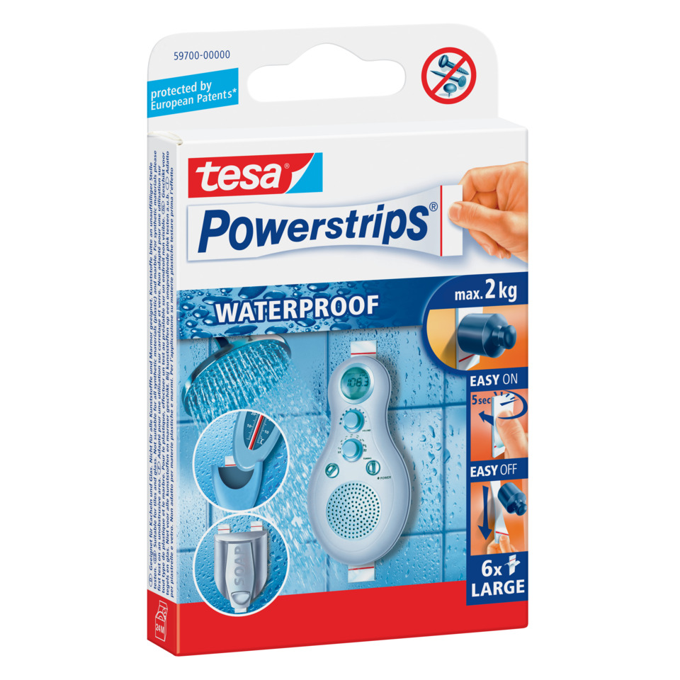 Powerstrips, Wasserdicht, Duschkopf, Handheld, 2 kg