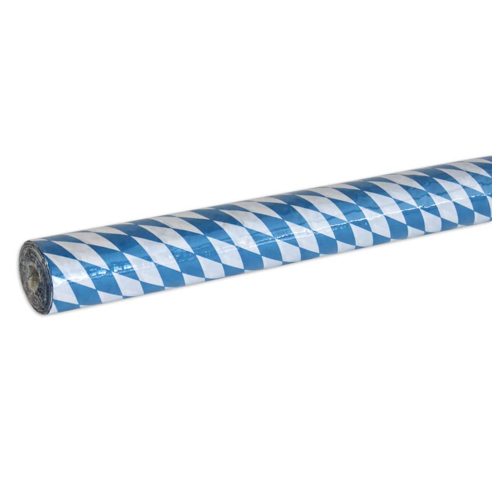 Geschenkpapier, Papierrolle, Mustermuster, Blau-Weiß, Dreiecksdesign