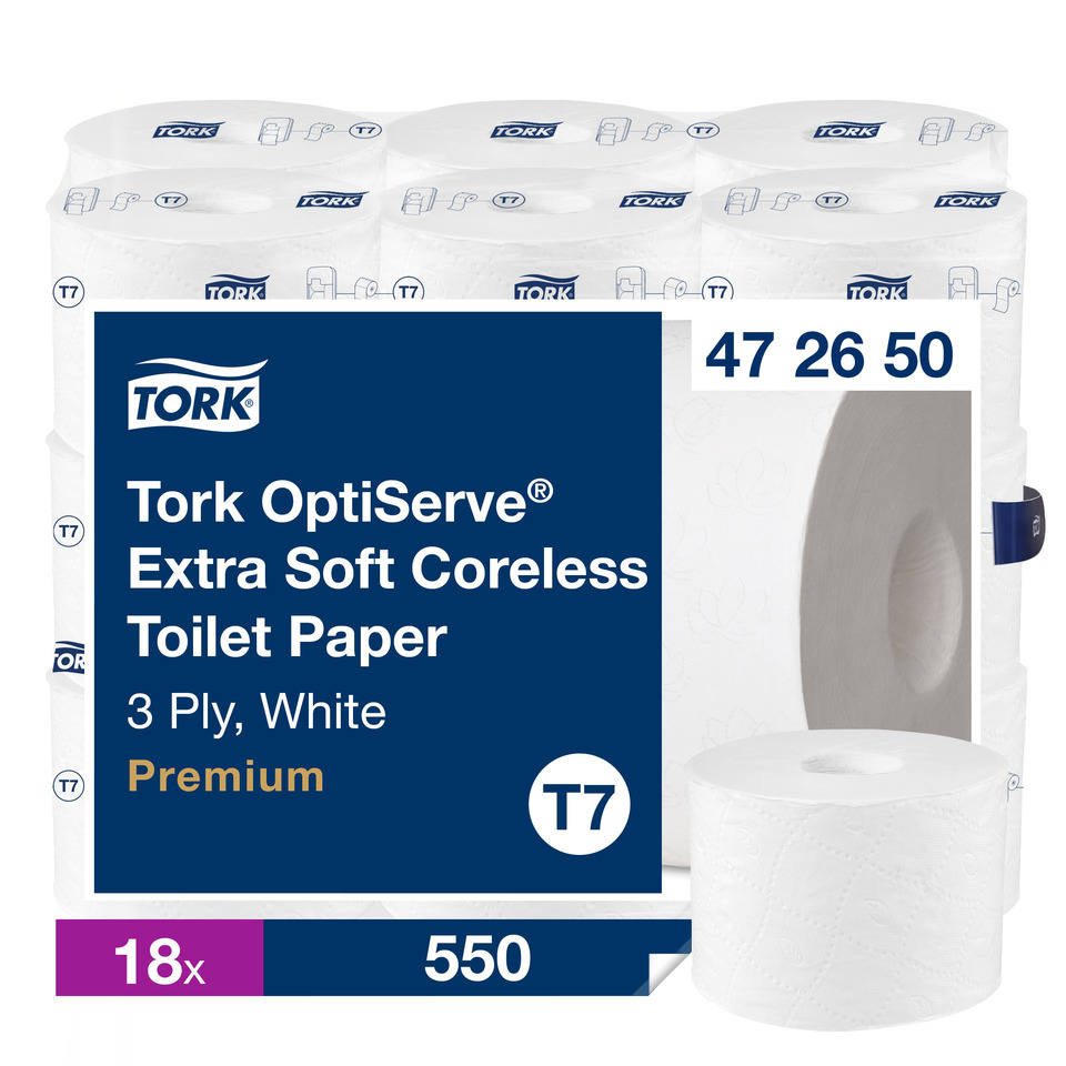 Toiletpapier, 3-Lag, Weiß, Premium, Tork T7