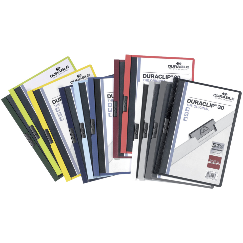 Schreibmappen, Klemmbinde, Ordner, Kunststoff, DURABLE