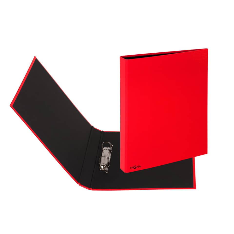 Ordner, Mappe, A4, roter Deckel, Klarbox?