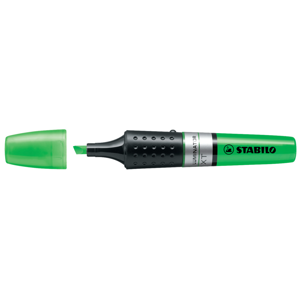 Marker, Highlighter, Grün, Feder, Kappe
