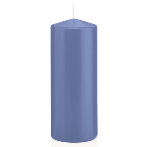 Stumpenkerze, 150x60mm, grau/blau  618318.124