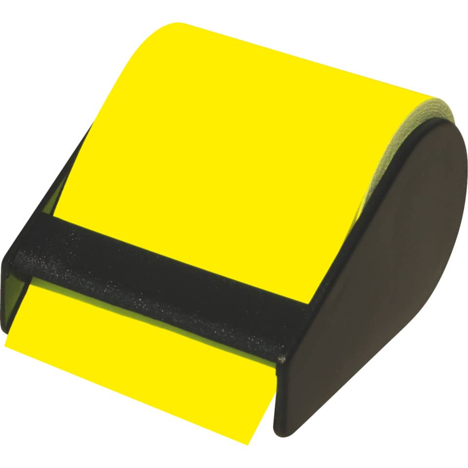 post-it, neon gelb, notizblock, klammerhalter, selbstklebend
