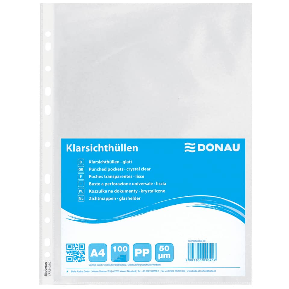Klarsichtshüllen, Papiertasche, A4, Klarsichtfolie, Aktenhülle