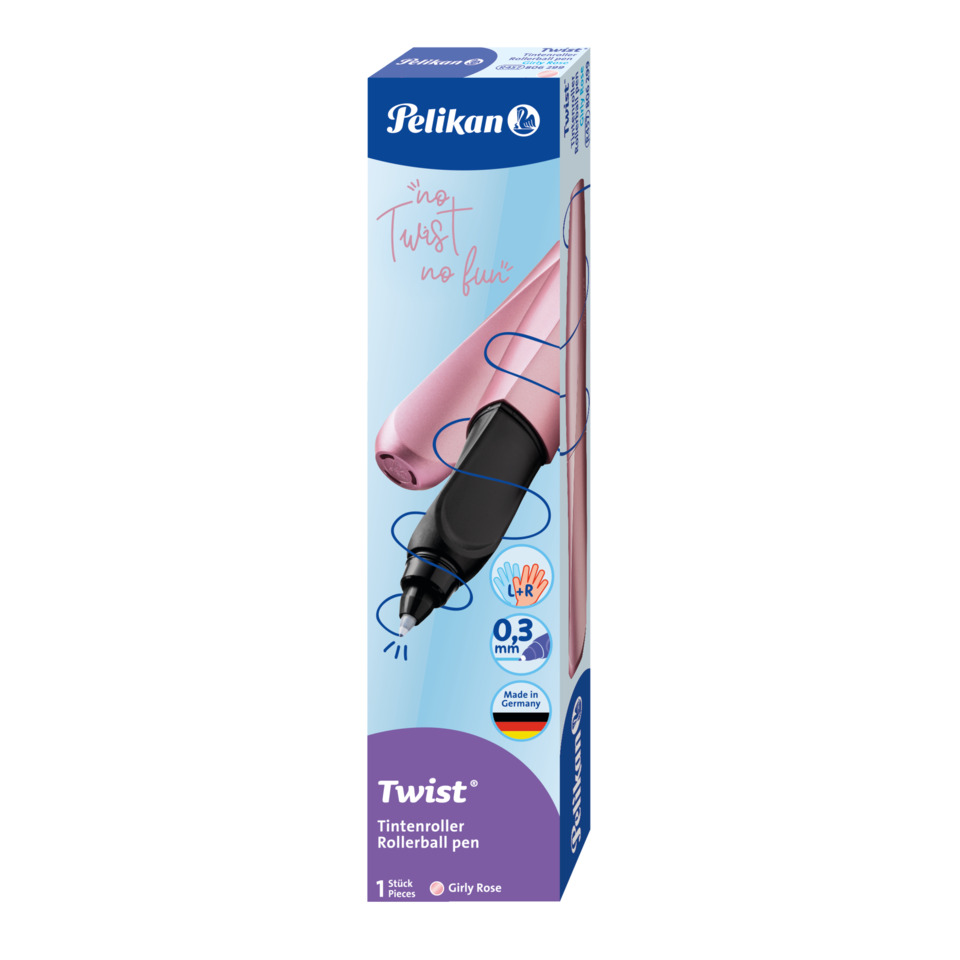 Tintenroller, Rollerball pen, 0.3 mm, Germany, Twist, Tintenroller, Rollerball, 0.3 mm, Pink, Germany-made