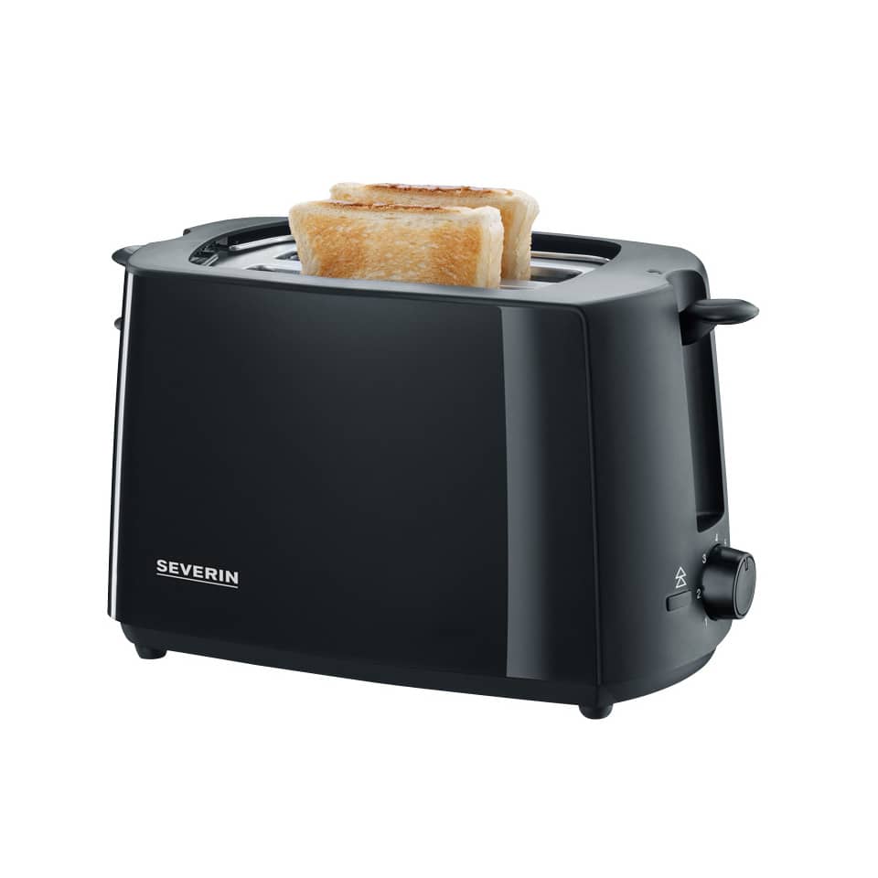 Toaster, Schwarz, Zweiklingen-Toaster, Toastbrot, Slim-Design