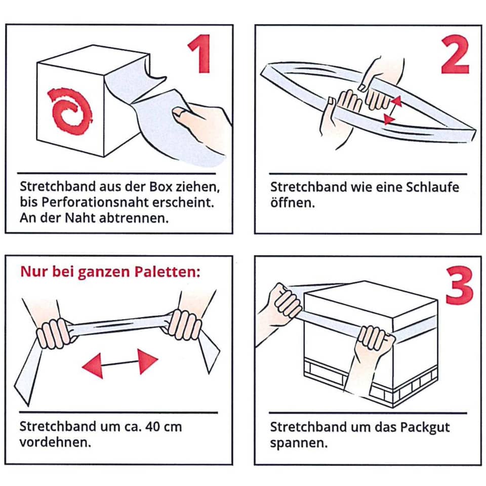 Stretchband, Box, Tape, Tape dispenser, Packaging