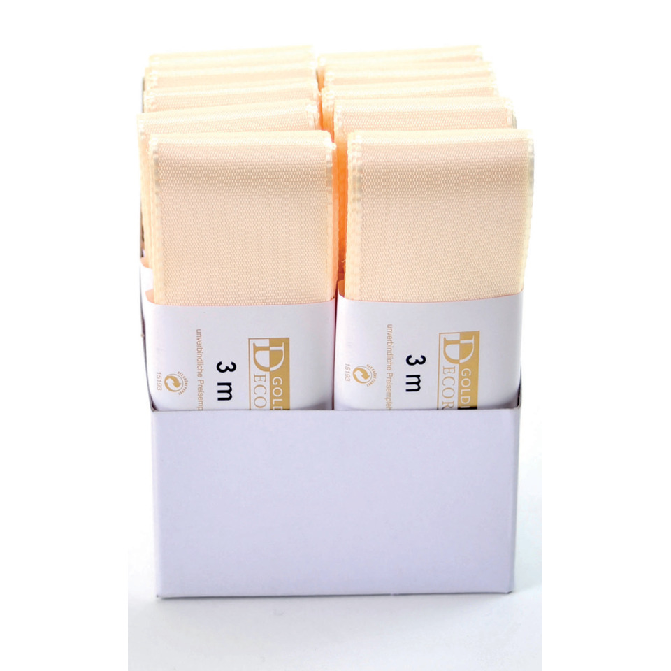 Taftband, 40mmx3m, creme GOLDINA 14450400211003