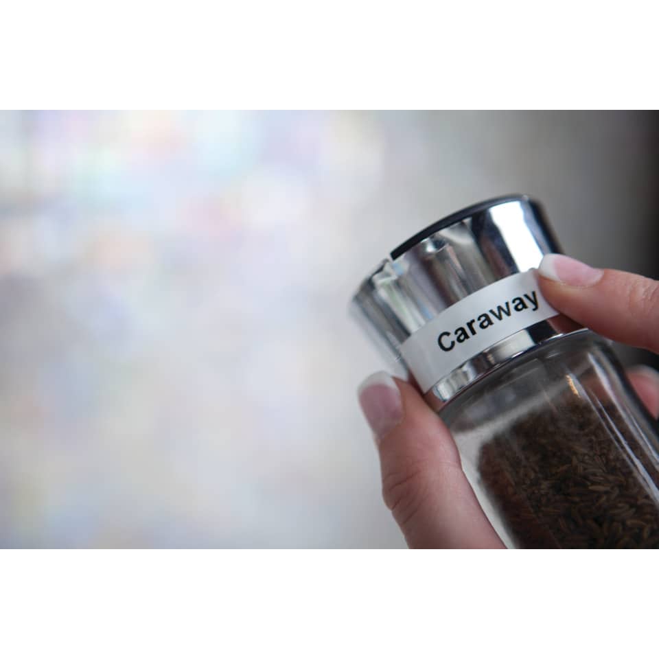 Küchengewürz, Glasbehälter, Metalldeckel, Caraway-Konfektion, Gewürzglas