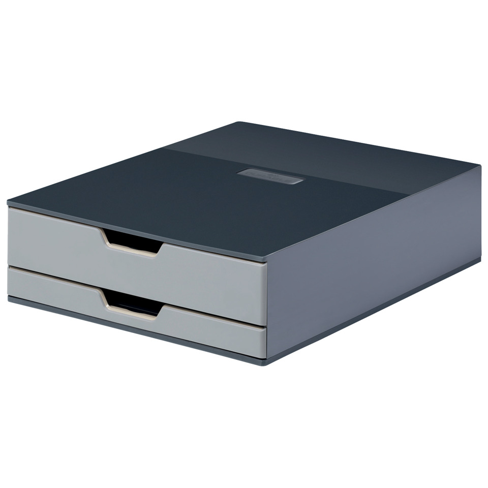 Schubladenbox, Zwei Schubladen, Unterlagenbox, Organizer, Schubladen-Organizer