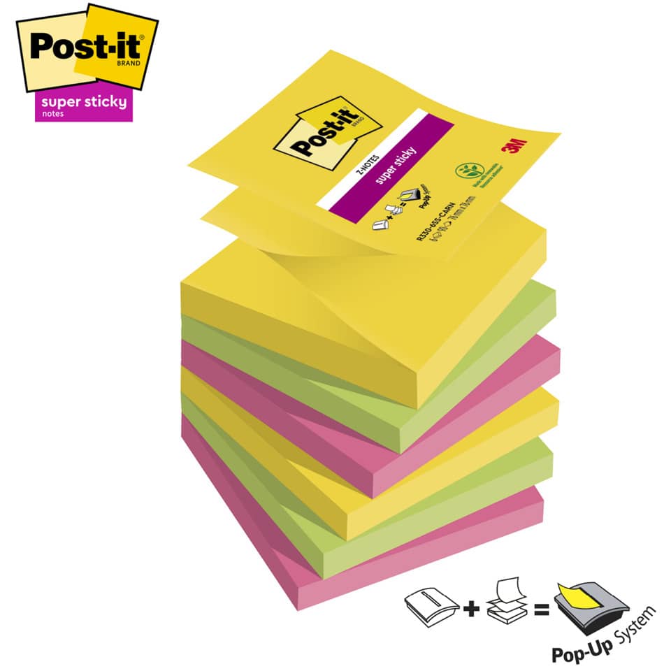 Post-it Notizen, Haftnotizen, Notizblöcke, Pastellfarben, Bunte Blöcke