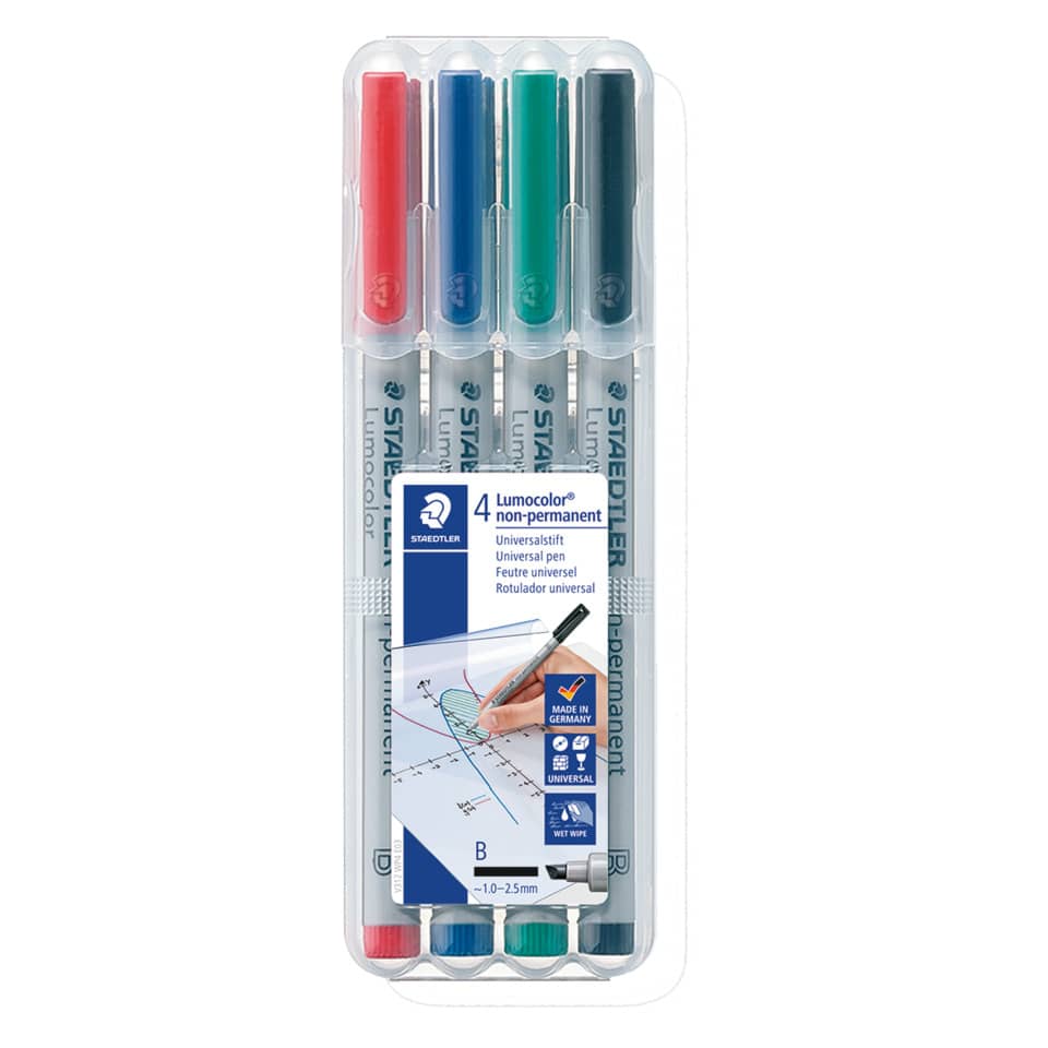 Stiftset, Markers, 4 Farben, Universell, Lichtstifte