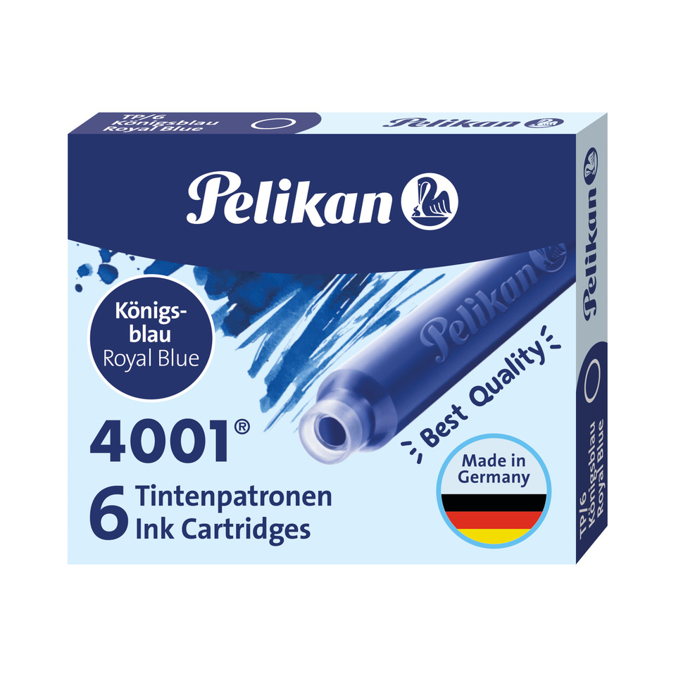 Tintenpatrone 4001® TP/6, 6 Stück, königsblau PELIKAN 100401545
